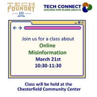 Misinformation Online and Scams Workshop w Tech support